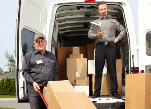House movers helping with a residential move in South Woodford
