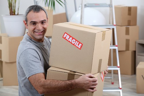 Moving vehicle and crew during a UK relocation service