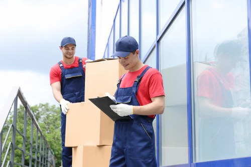 Preparing boxes and furniture for a South Woodford move