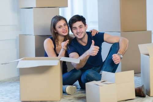 Packing and preparation for a moving van service in South Woodford