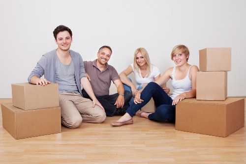Careful furniture transport during a house move in South Woodford
