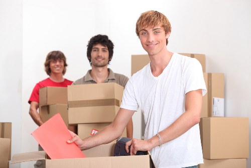 House removal van supporting a South Woodford property move