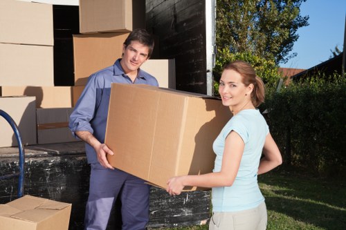 Home move support for a South Woodford flat with stairs and narrow access